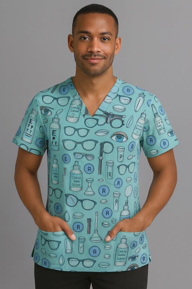 Optic Medical Scrub Top