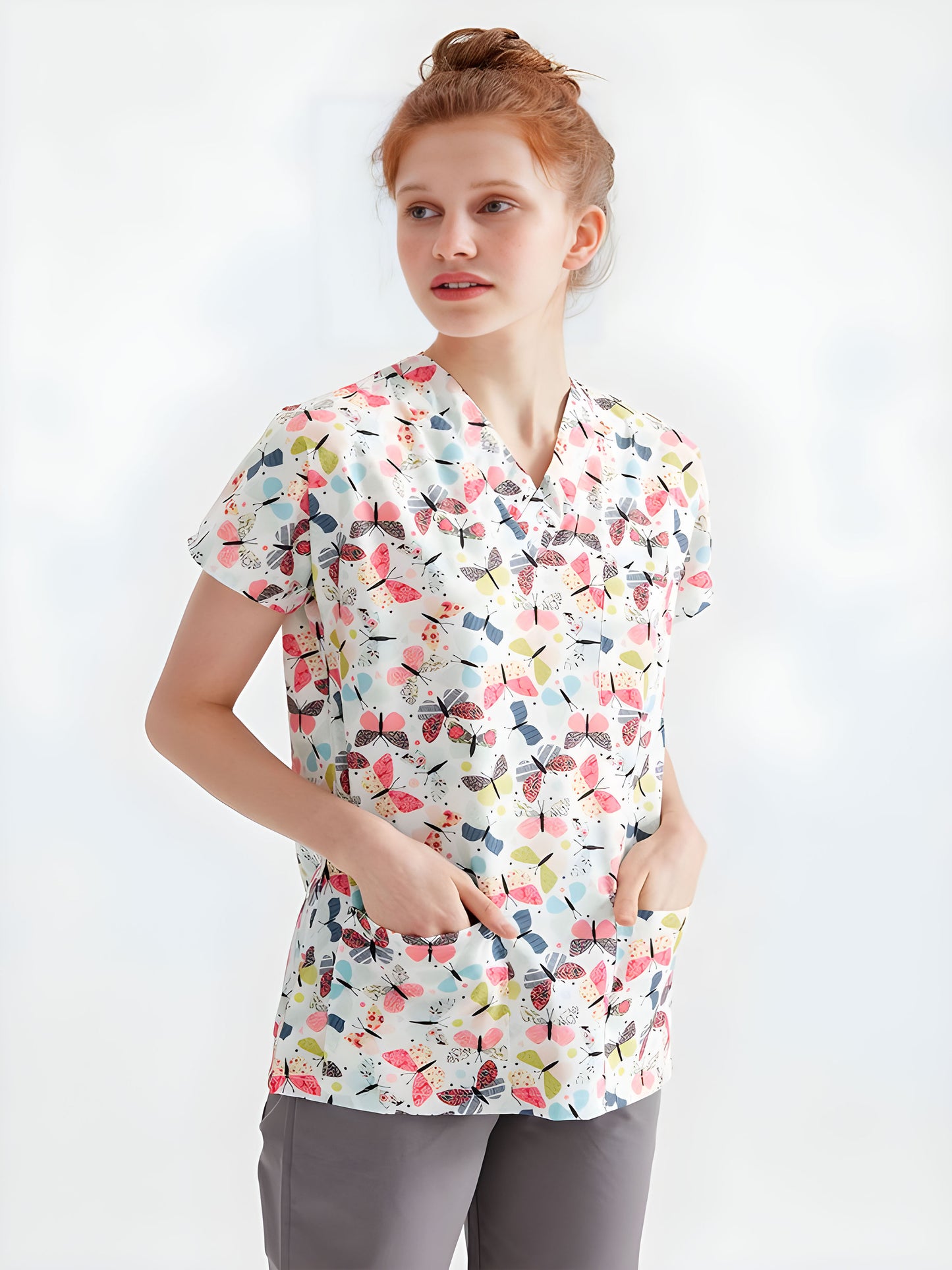 New Butterfly Top – Elegant and Playful for Pediatricians ….تــوب New Butterfly – أنيق ومرح لأطباء الأطفال