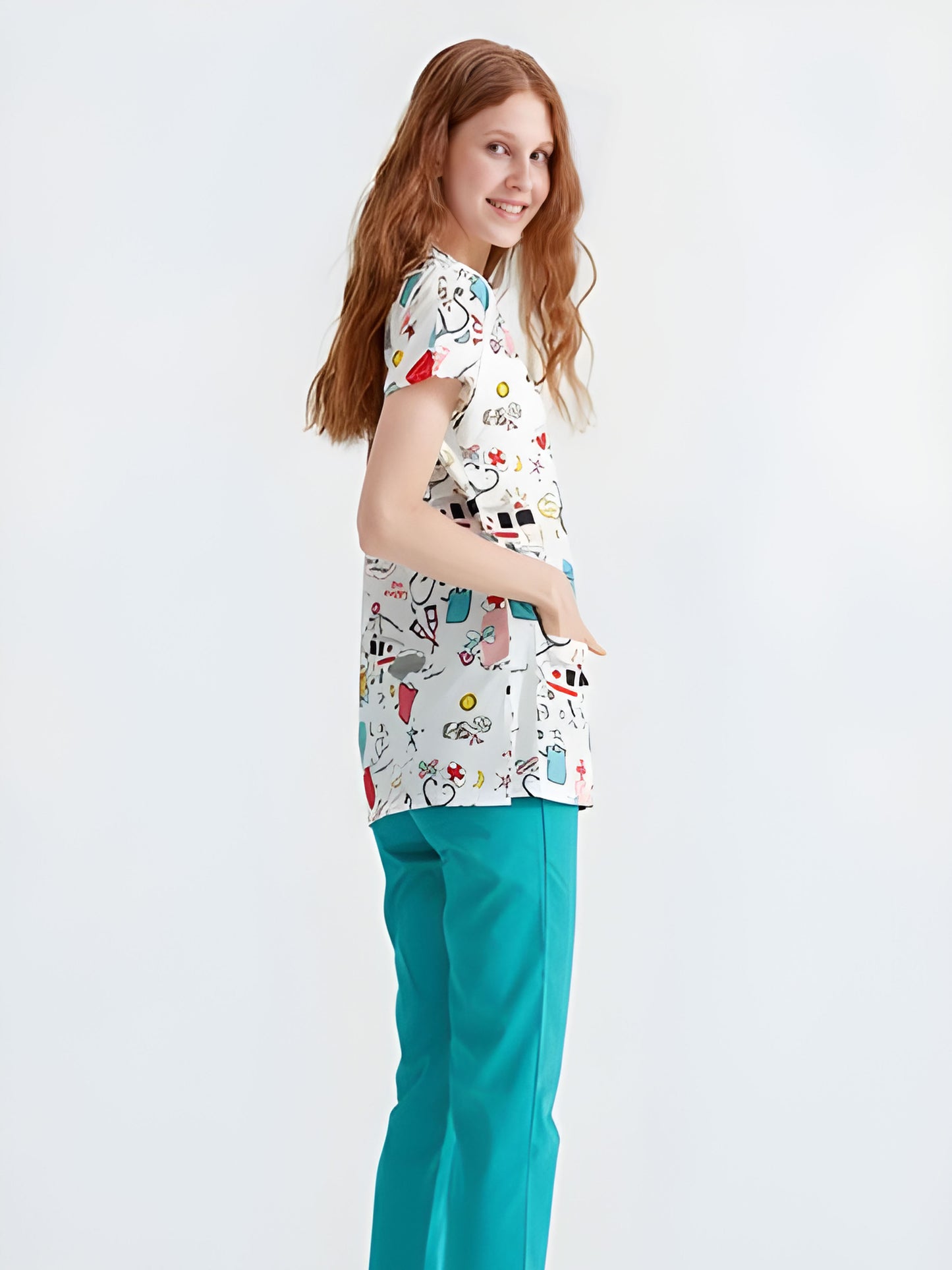 First Aid Scrub – Perfect for Pediatric Care with Comfort and Style … اسكراب First Aid – مثالي لرعاية الأطفال مع الراحة والأناقة