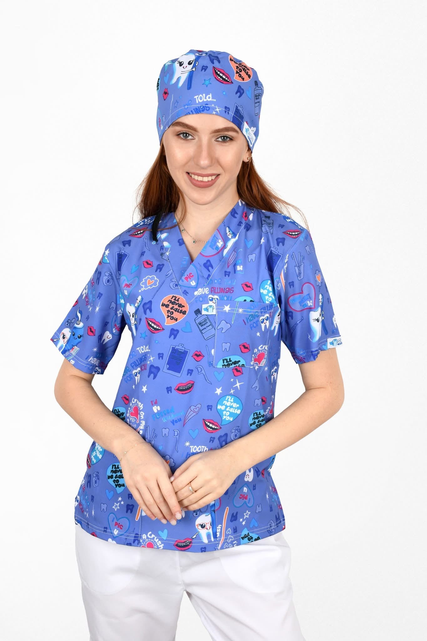 Muava Kids Dental Top – Where Comfort Meets Cute! … تــوب Muava الطبي للأطفال برسومات الأسنان – راحة وأناقة لصغارك!