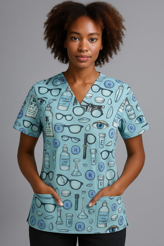 Optic Medical Scrub Top