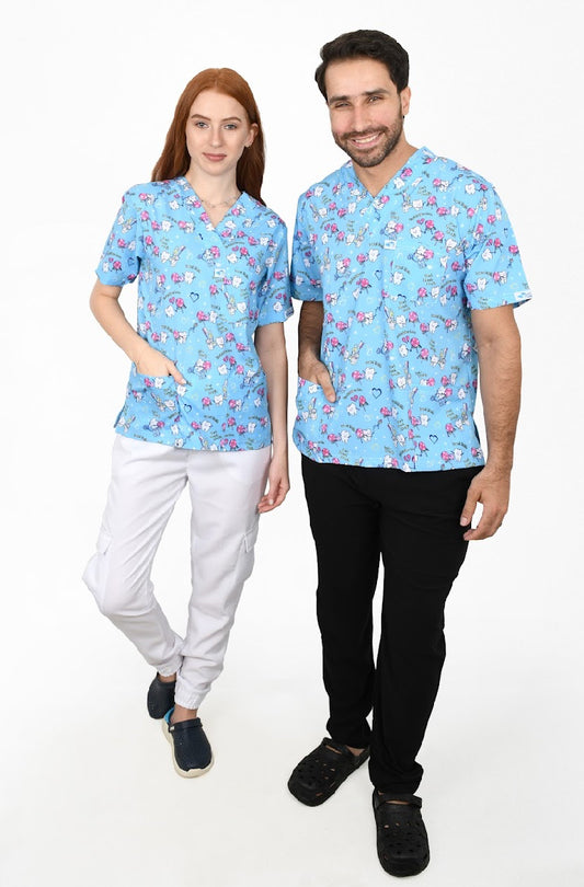 Sweet Tooth – Pediatric Dental Scrub That Makes Kids Smile! . “Painted Medical Scrubs”