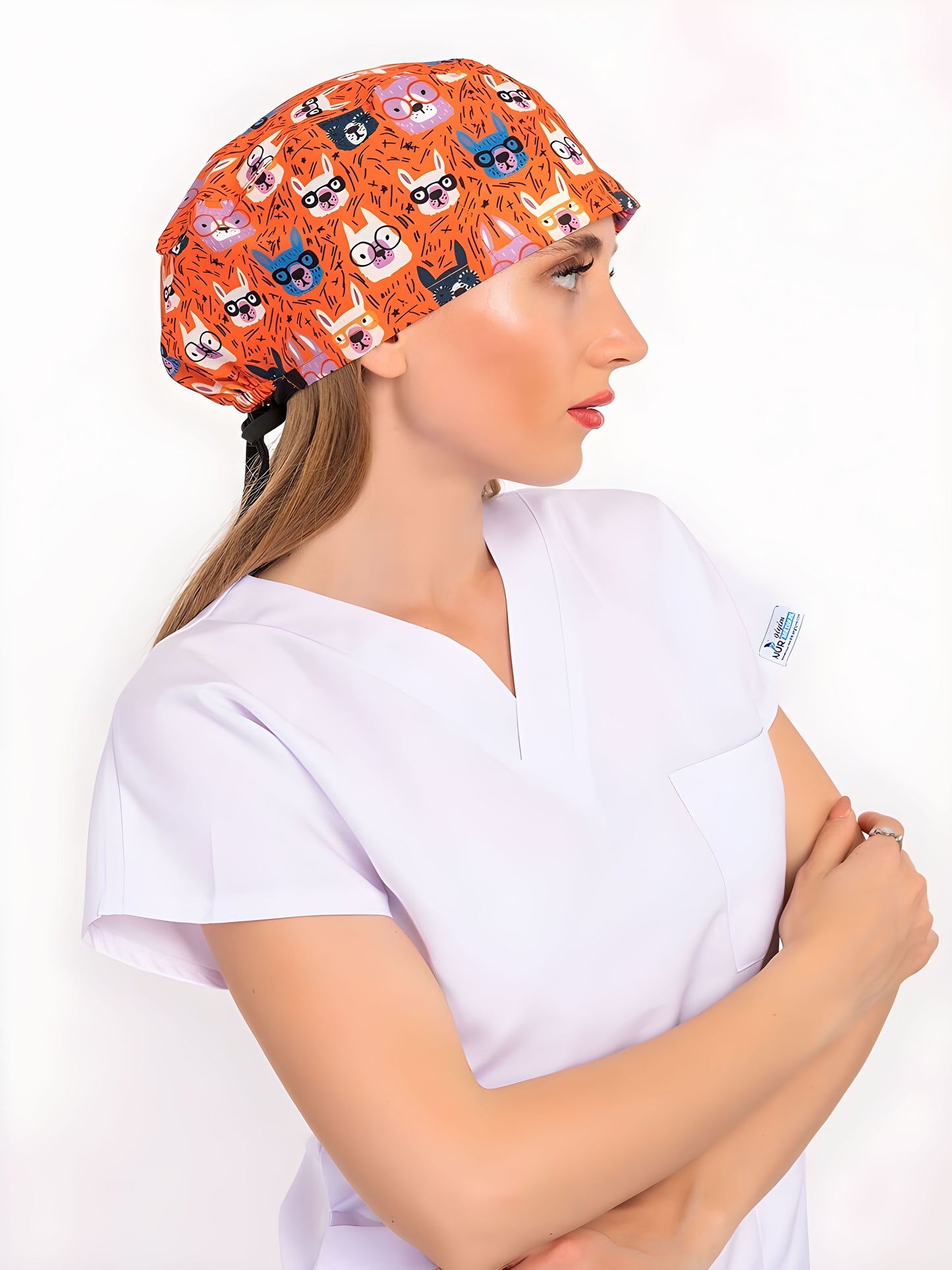 Orange dog headcap