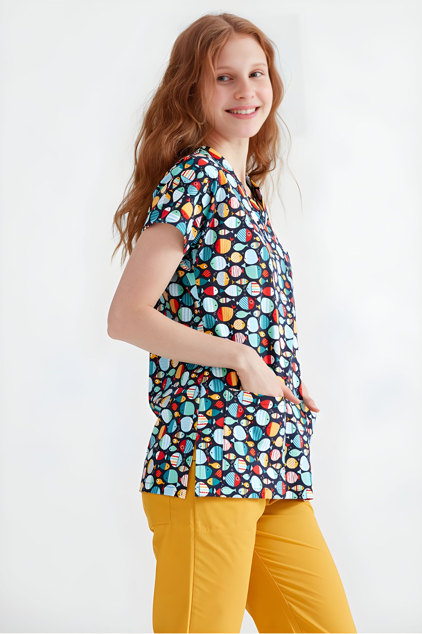 Fish Top – Fun Fish Designs for Every Pediatric Shift …تــوب Fish – تصاميم أسماك مرحة لكل وردية لأطباء الأطفال
